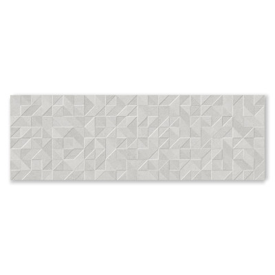 Origami Gris Ceramic Deco Wall Tile 250x750 Job Lot